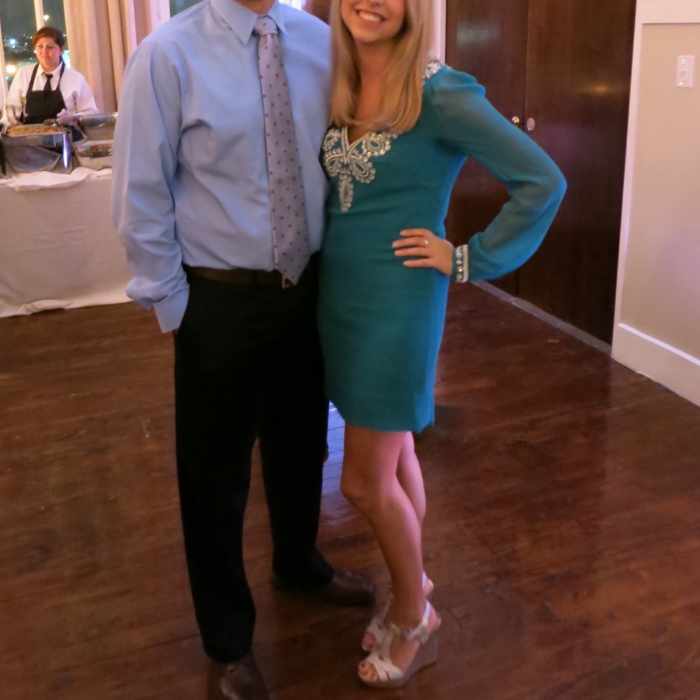 Green Sequin French connection Dress